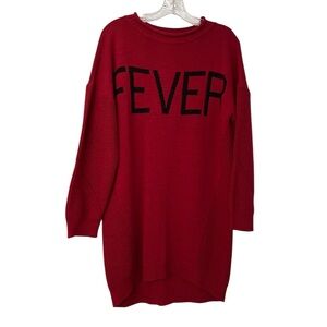 Giorgia & Johns Alpaca Wool Blend Red Knit Sweater Dress M